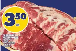 Provigo PORTION DE CÔTES DE FLANC DE PORC | PORK SIDE RIB PORTION offer