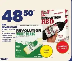 Provigo VIN REVOLUTION ROUGE OU BLANC offer