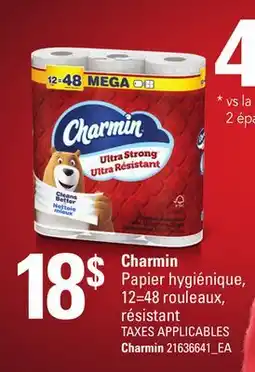 Provigo CHARMIN PAPIER HYGIÉNIQUE, 12=48 ROULEAUX, RÉSISTANT | CHARMIN offer
