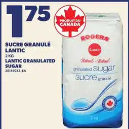Provigo SUCRE GRANULÉ LANTIC, 2 KG | LANTIC GRANULATED SUGAR offer
