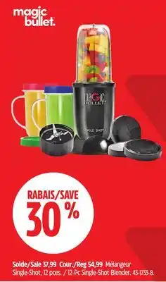 Canadian Tire Magic Bullet 2-Pc Single-Shot Blender offer