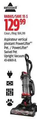 Canadian Tire PowerLifter Swivel Pet Upright Vacuum offer