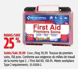 Canadian Tire First Aid Kit, 156-Pc. Meets workplace Type 2 requirements offer