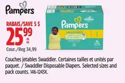 Canadian Tire Pampers Swaddler Disposable Diapers. Selected sizes and pack counts offer