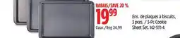 Canadian Tire MASTER Chef 3-Pc Cookie Sheet Set offer