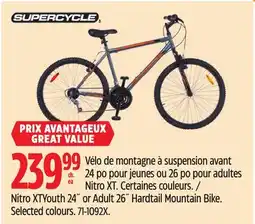 Canadian Tire Nitro XTYouth 24˝ or Adult 26˝ Hardtail Mountain Bike offer