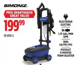 Canadian Tire SIMONIZ ELECTRIC 1,75 GAL/MIN GPM FOAM BLASTER offer