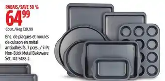 Canadian Tire 7-Pc Non-Stick Metal Bakeware Set offer
