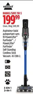 Canadian Tire bissell Self-Standing Cordless Stick Vacuum offer