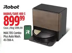 Canadian Tire IRobot MAX 705 Combo Plus Auto Wash offer