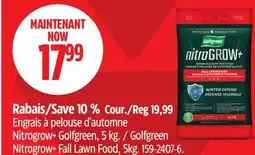Canadian Tire Engrais à pelouse d'automne Nitrogrow+ Golfgreen offer