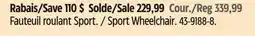 Canadian Tire Sport Wheelchair offer