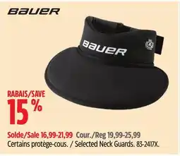 Canadian Tire Bauer Selected Neck Guards offer