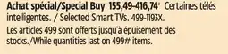 Canadian Tire Selected Smart TVs offer