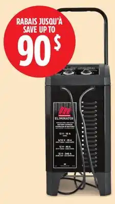 Canadian Tire Eliminator Workshop Series 40A Wheeled Battery Charger with 240A Engine Start offer