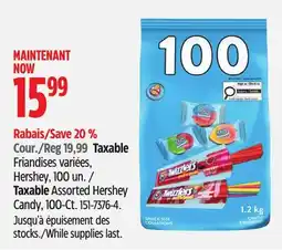Canadian Tire Taxable Assorted Hershey Candy offer