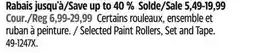 Canadian Tire Premier Selected Paint Rollers, Set and Tape offer