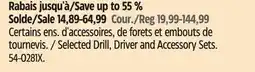 Canadian Tire Selected Drill, Driver and Accessory Sets offer