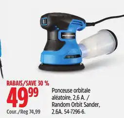 Canadian Tire Mastercraft Random Orbit Sander, 2.6A offer