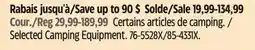 Canadian Tire Maximum Certains articles de camping offer