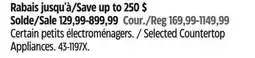 Canadian Tire Selected Countertop Appliances offer
