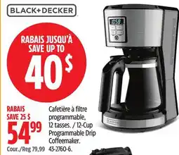 Canadian Tire BLACK+DECKER 2-Cup Programmable Drip Coffeemaker offer