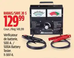Canadian Tire 500A Battery Tester offer