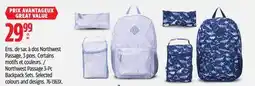 Canadian Tire Northwest Passage 3-Pc Backpack Sets. Selected colours and designs offer