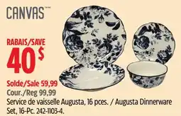 Canadian Tire Augusta Dinnerware Set, 16-Pc offer