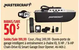 Canadian Tire Chain-Drive IQ Smart Garage Door Opener offer