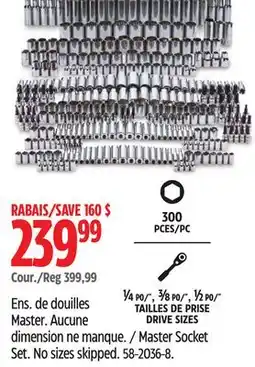 Canadian Tire MAXIMUM Master Socket Set offer