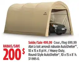 Canadian Tire ShelterLogic Heavy-Duty, Round-Style AutoShelter offer