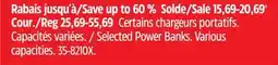 Canadian Tire Selected Power Banks. Various capacities offer
