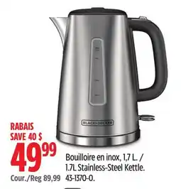 Canadian Tire n BLACK+DECKER 1.7L Stainless-Steel Kettle offer