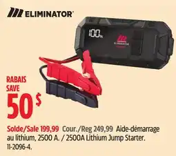Canadian Tire ELIMINATOR 2500A Lithium Jump Starter offer