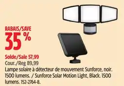 Canadian Tire Sunforce Solar Motion Light, Black offer
