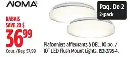 Canadian Tire NOMA 10˝ LED Flush Mount Lights offer