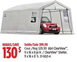 Canadian Tire SHELTER LOGIC ClearView Shelter offer