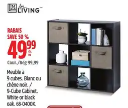 Canadian Tire 9-Cube Cabinet. White or black offer