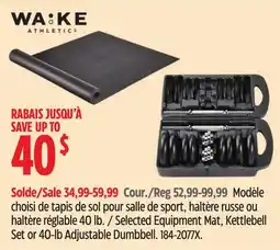 Canadian Tire Modèle choisi de tapis de sol pour salle de sport, haltère russe ou haltère réglable 40 lb offer