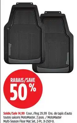 Canadian Tire MotoMaster Multi-Season Floor Mat Set, 2-Pc offer