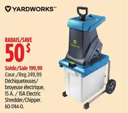 Canadian Tire Yardworks 15A Electric Shredder/Chipper offer