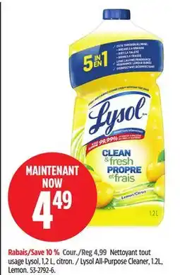 Canadian Tire Nettoyant tout usage Lysol offer