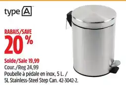 Canadian Tire Stainless-Steel Step Can offer