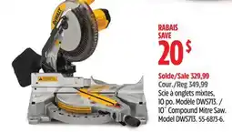 Canadian Tire 10˝ Compound Mitre Saw offer