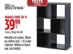 Canadian Tire 6-Cube Cabinet. White or black oak offer