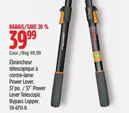 Canadian Tire 57 Power Lever Telescopic Bypass Lopper offer