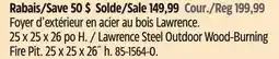 Canadian Tire Foyer d'extérieur en acier au bois Lawrence offer