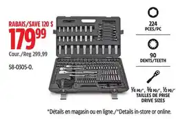 Canadian Tire Maximum 224 PC Socket Sets offer