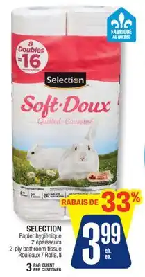 Jean Coutu SELECTION 2-ply bathroom tissue offer